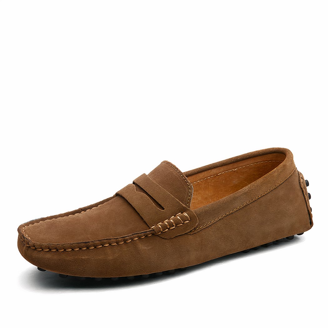 Soft suede loafers for men