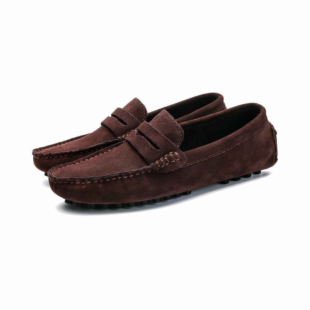 Soft suede loafers for men