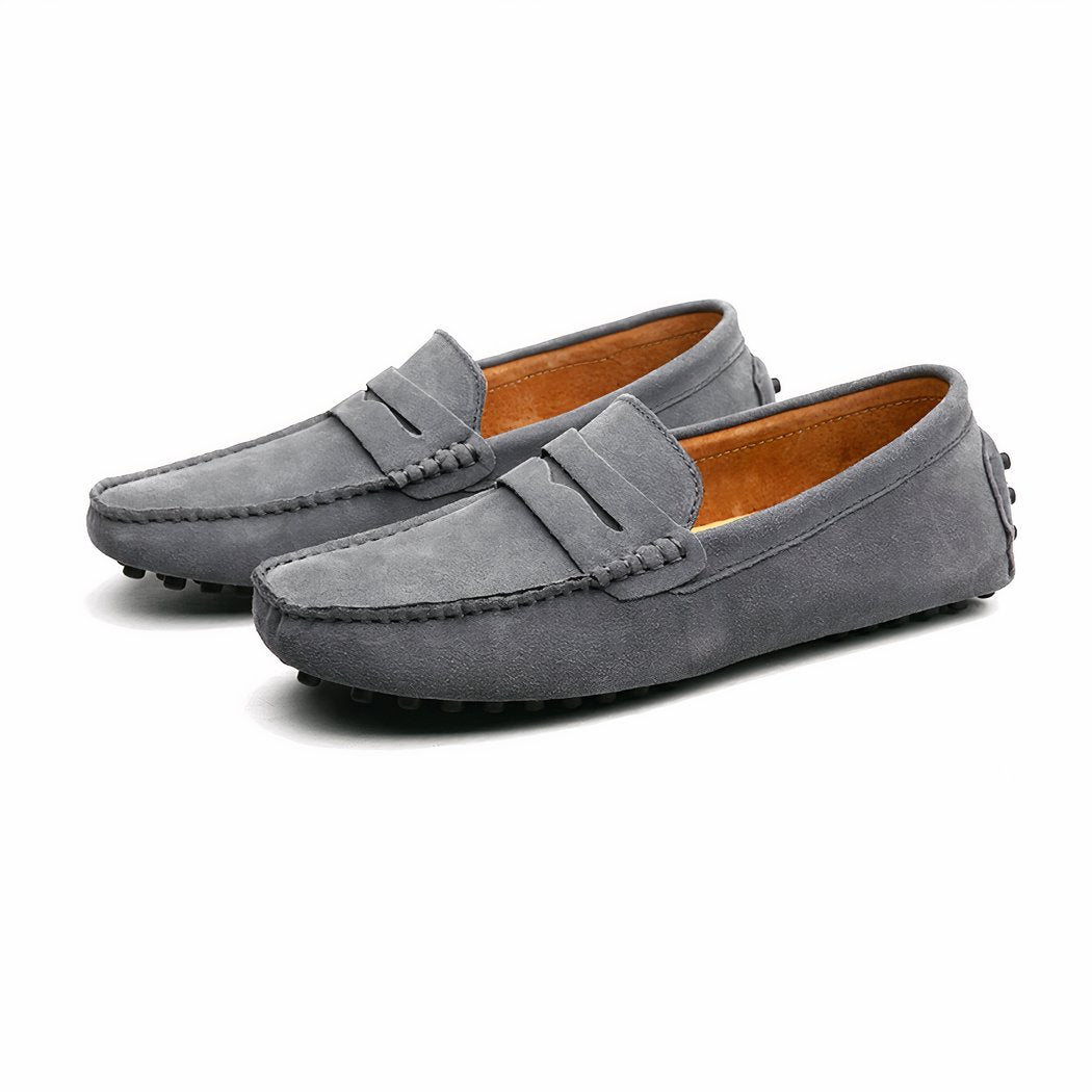 Soft suede loafers for men