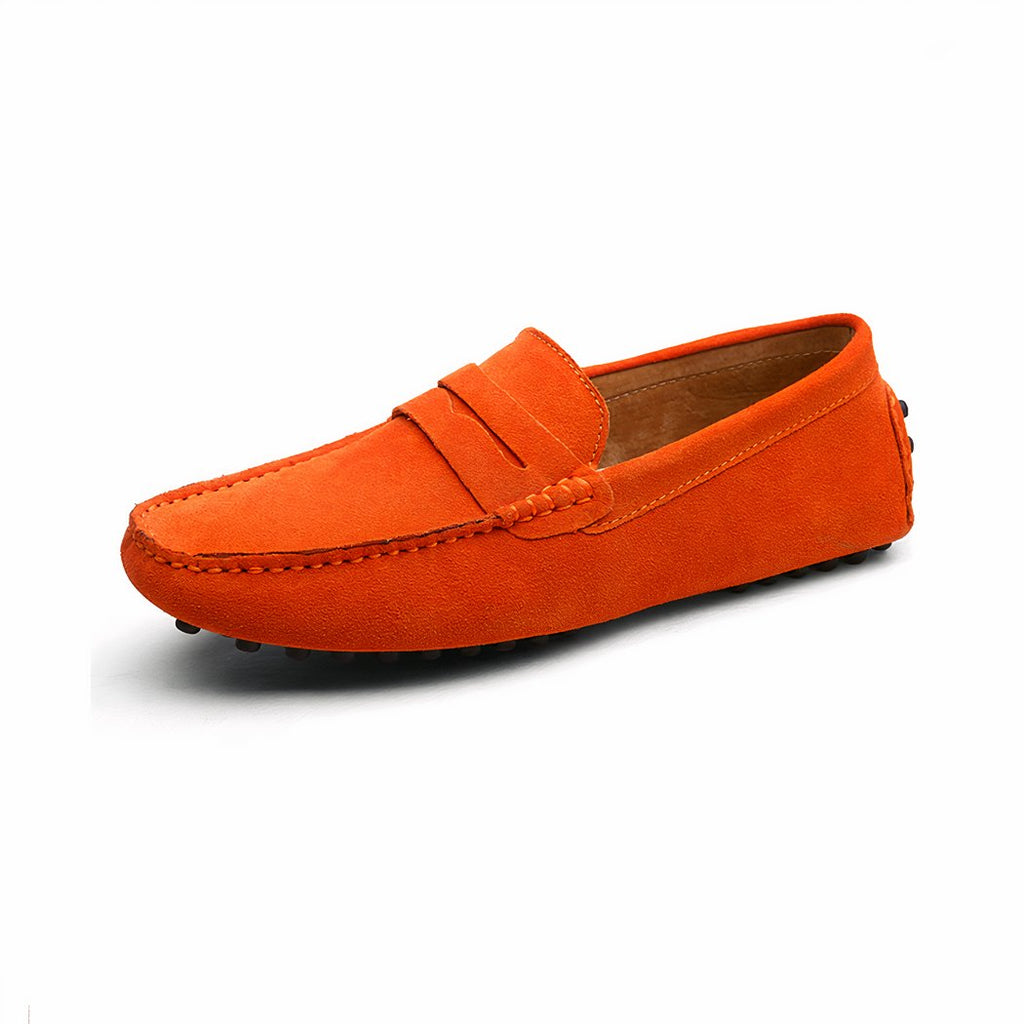 Soft suede loafers for men