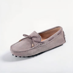 Soft suede loafers for women, Grey