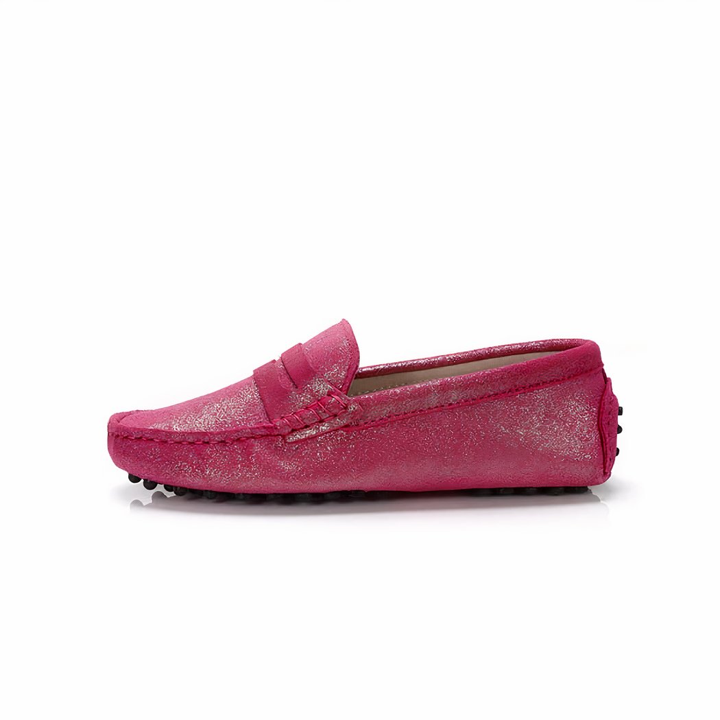 Spring-summer glitter loafers for women