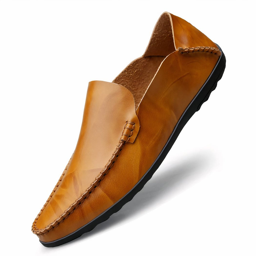 Synthetic leather loafers for men