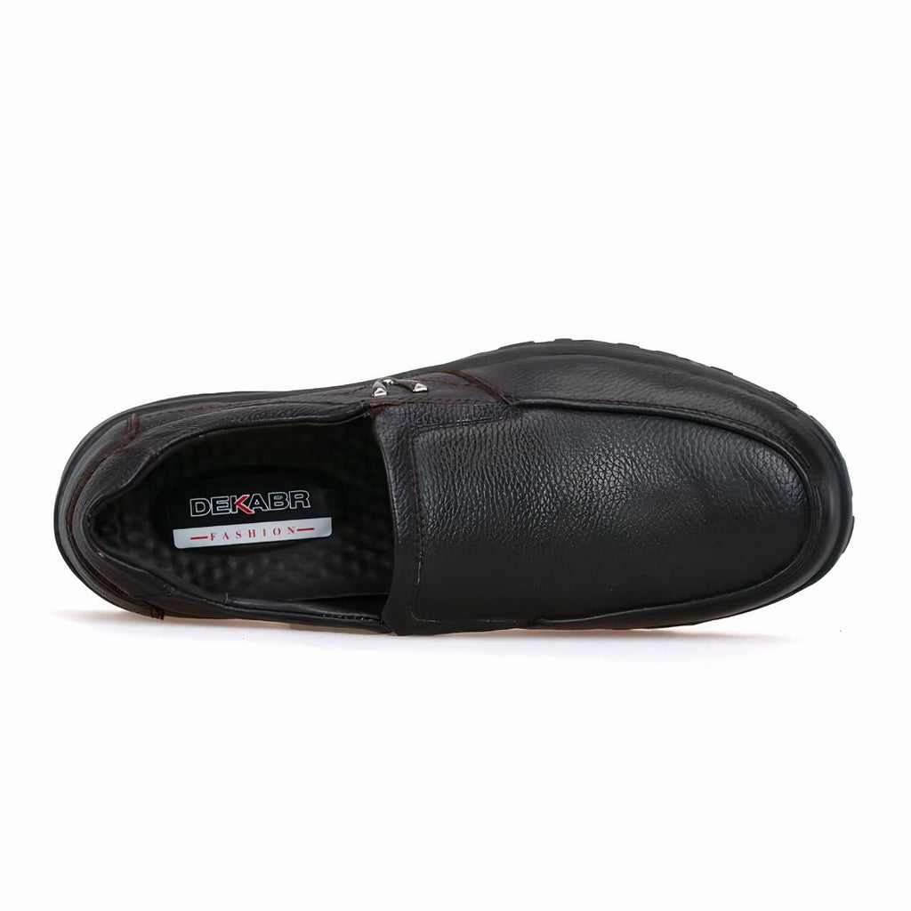 Thick-soled synthetic leather orthopedic loafers for men