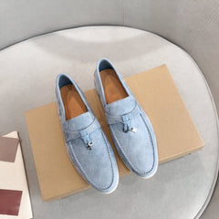 Tassel loafers with elegant details for men, Blue