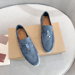 Tassel loafers with elegant details for men, Dark blue