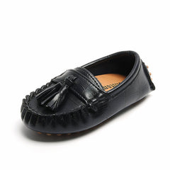 Tassel loafers for kids, Black