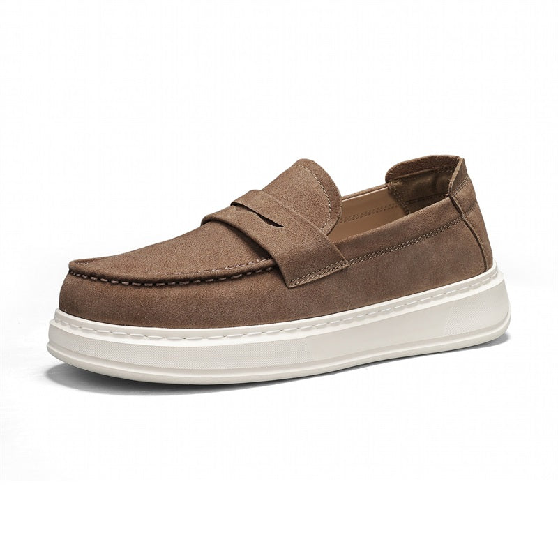 thick sole loafer with strap, view 5