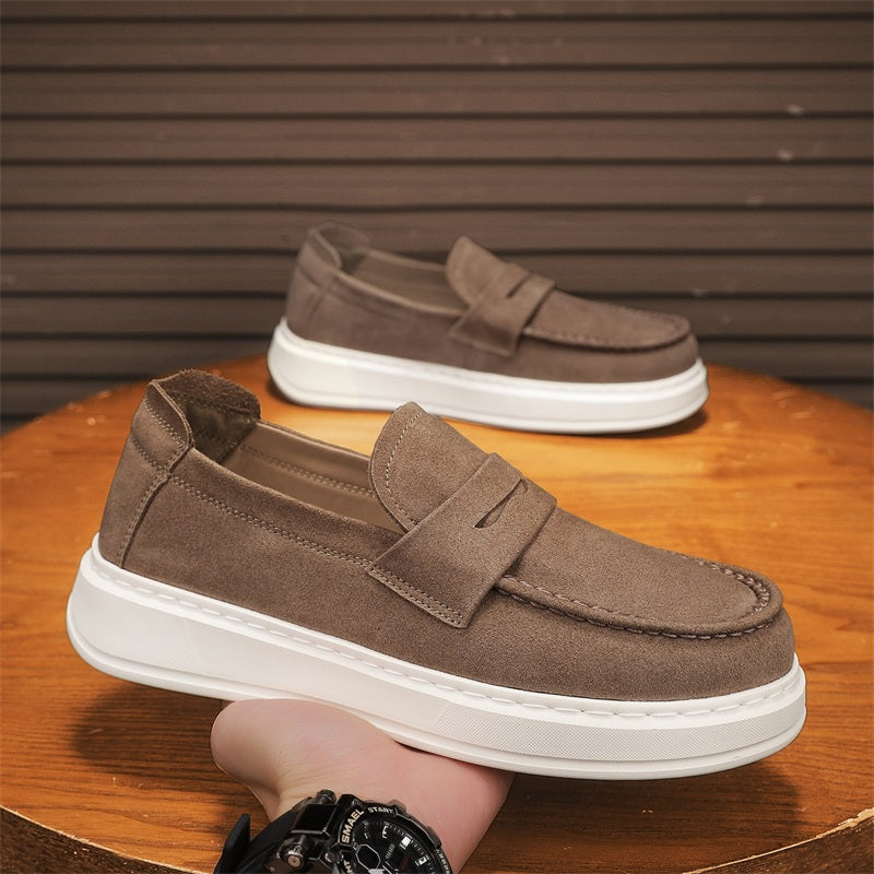 thick sole loafer with strap, view 7