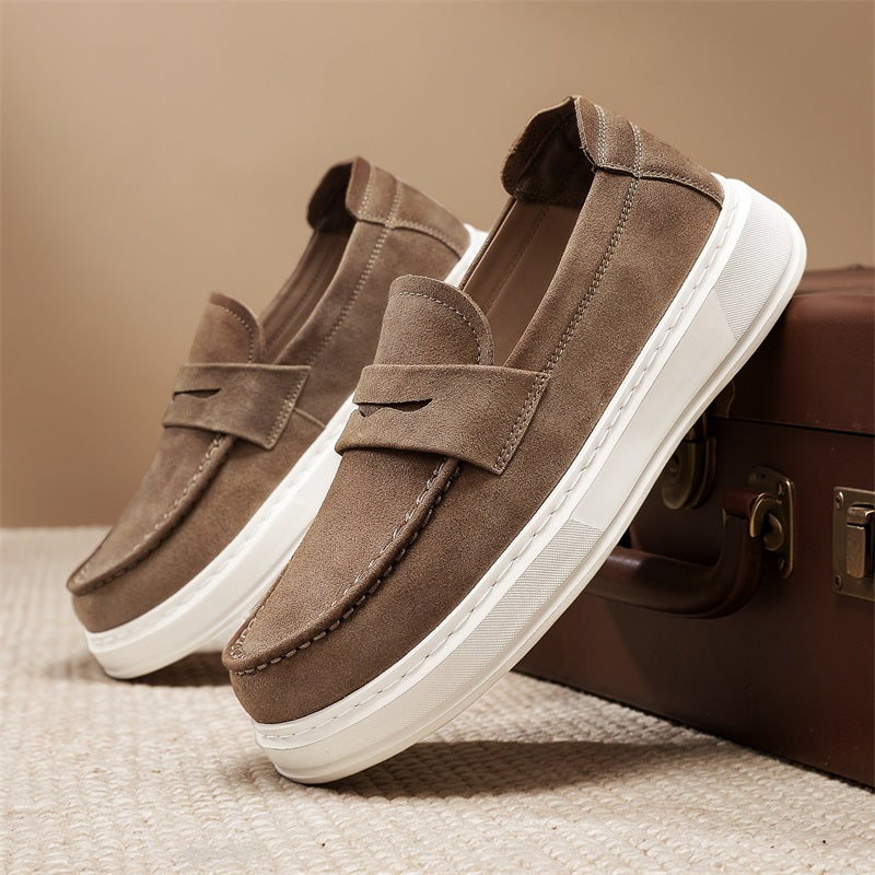 thick sole loafer with strap, view 8