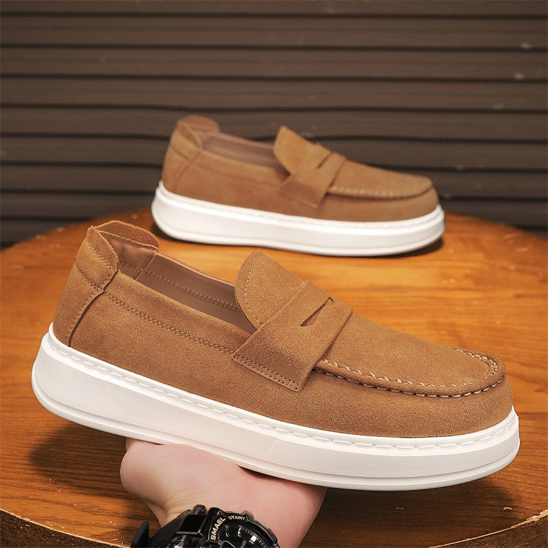 thick sole loafer with strap, view 9