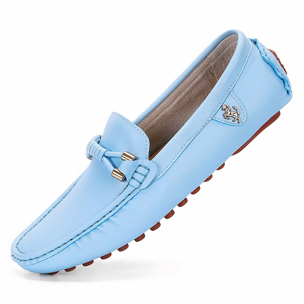 Trendy soft loafers in synthetic leather for men