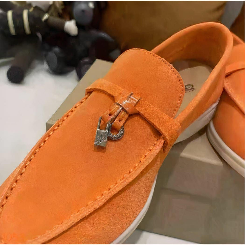 Women's British suede loafer