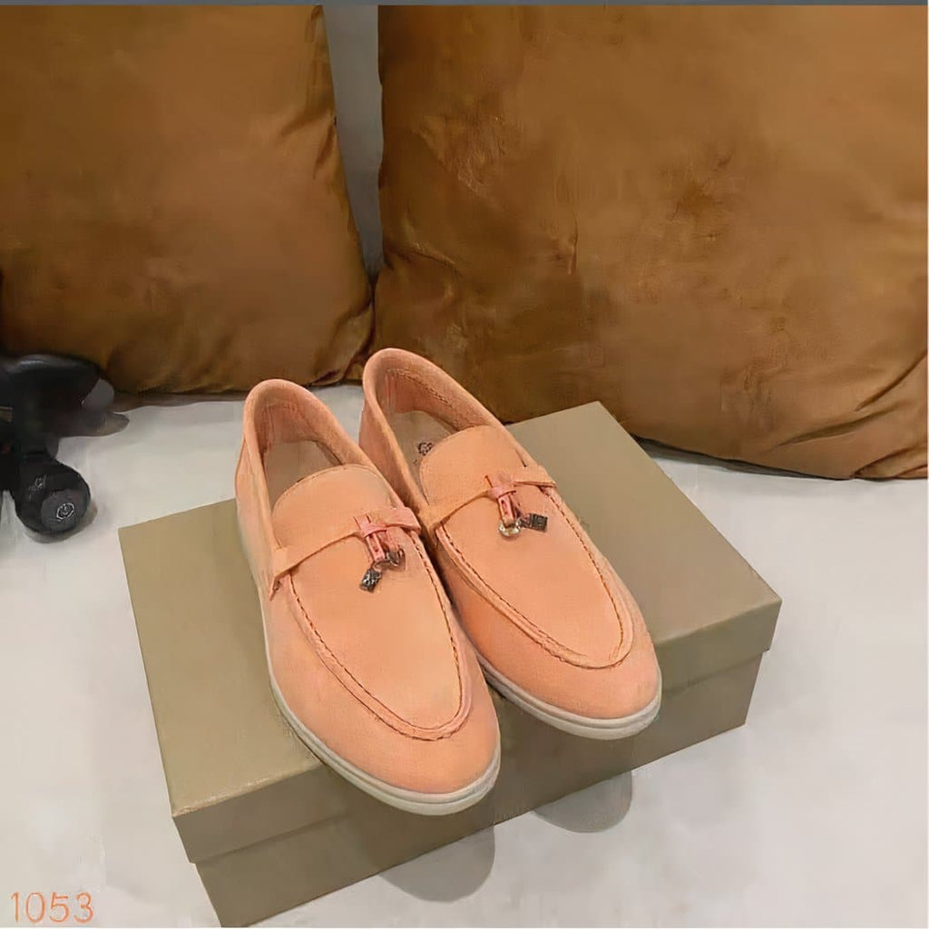 Women's British suede loafer