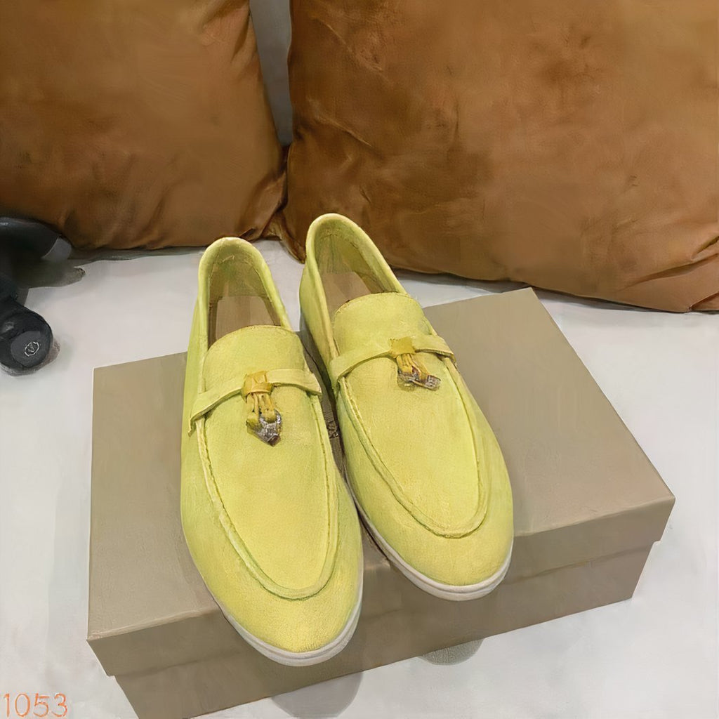 Women's British suede loafer