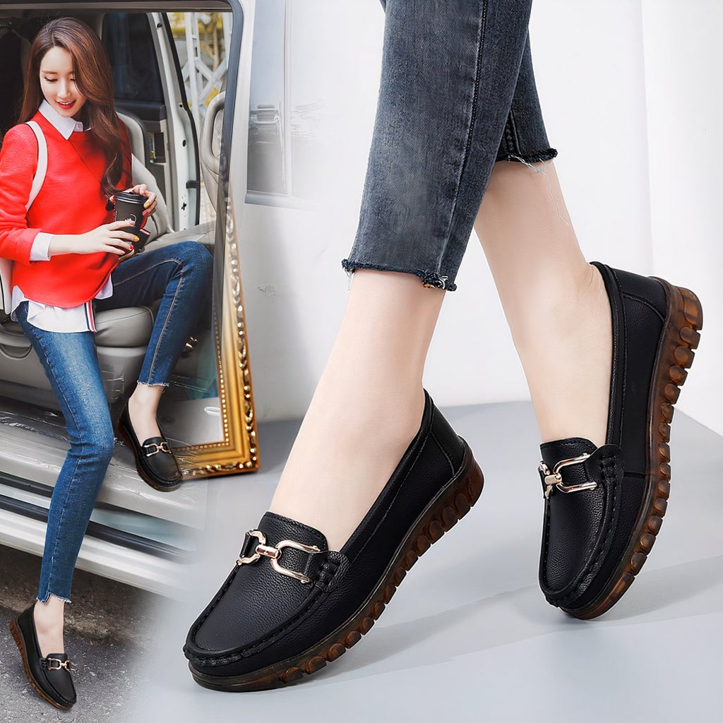 Women's casual loafers in artificial leather