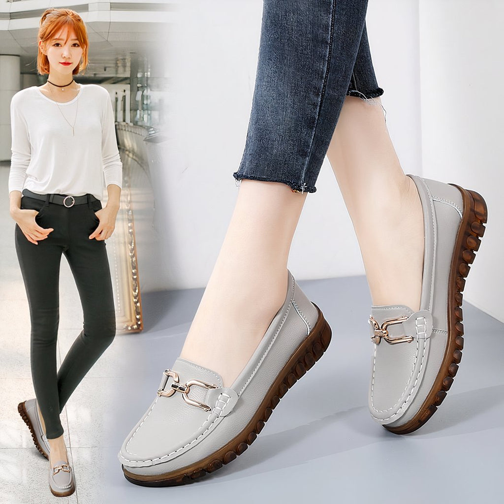 Women's casual loafers in artificial leather