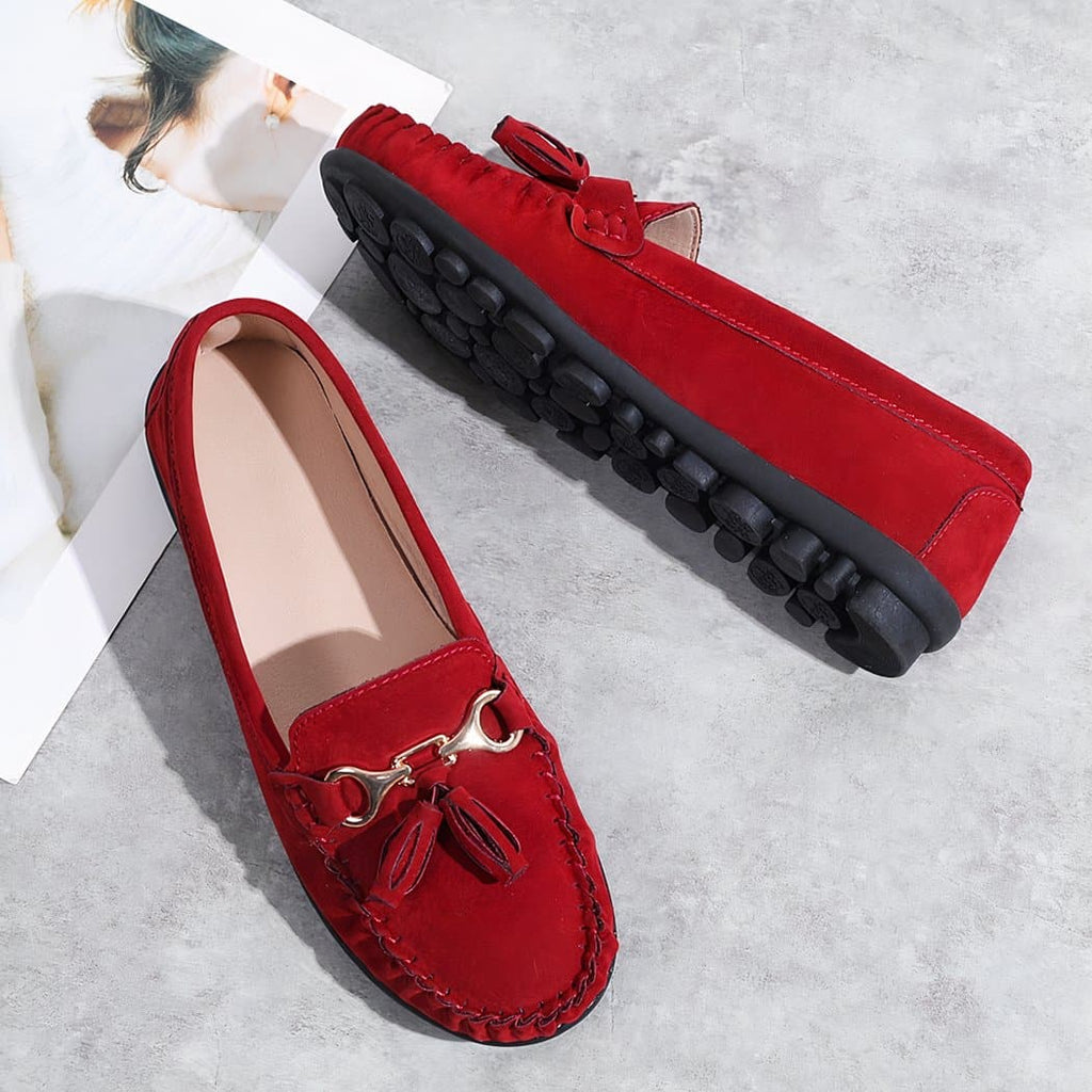 Women's casual suede loafers