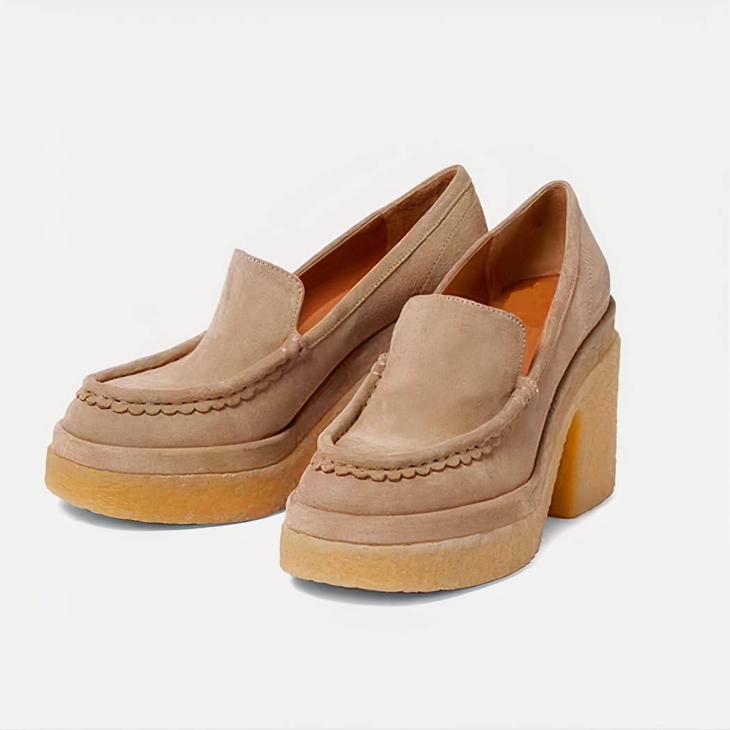 Women's classic synthetic suede loafer