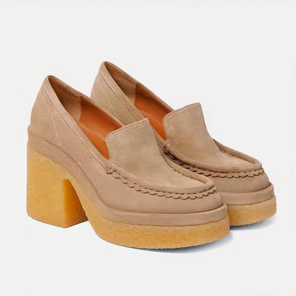 Women's classic synthetic suede loafer