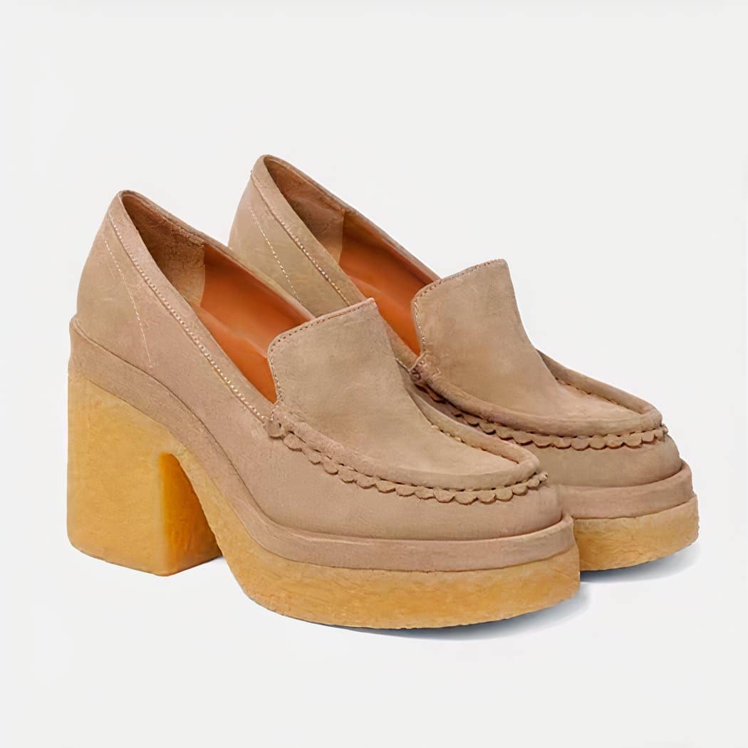 Women's classic synthetic suede loafer