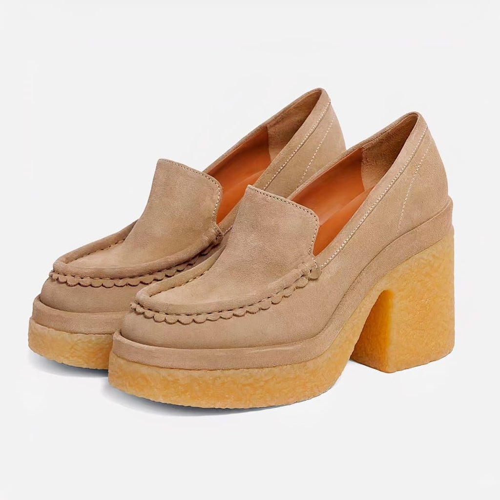 Women's classic synthetic suede loafer