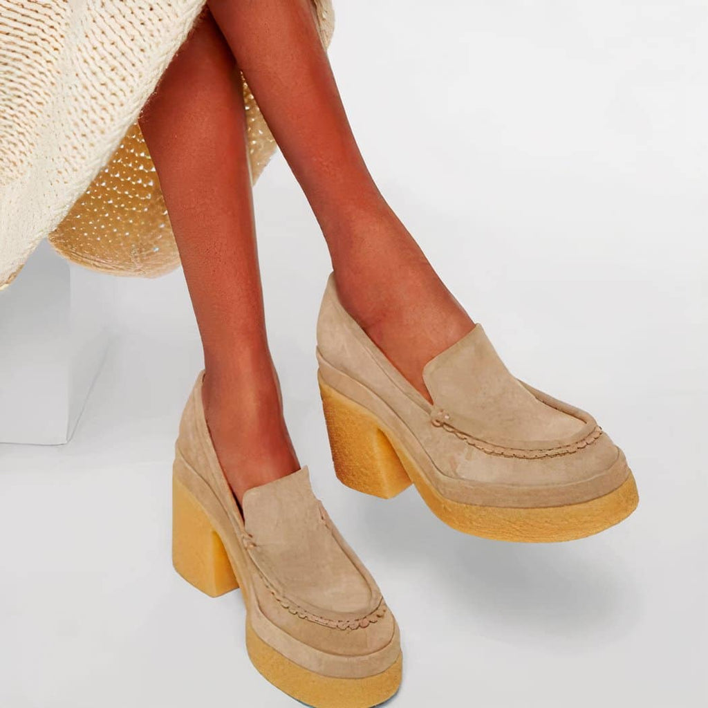 Women's classic synthetic suede loafer
