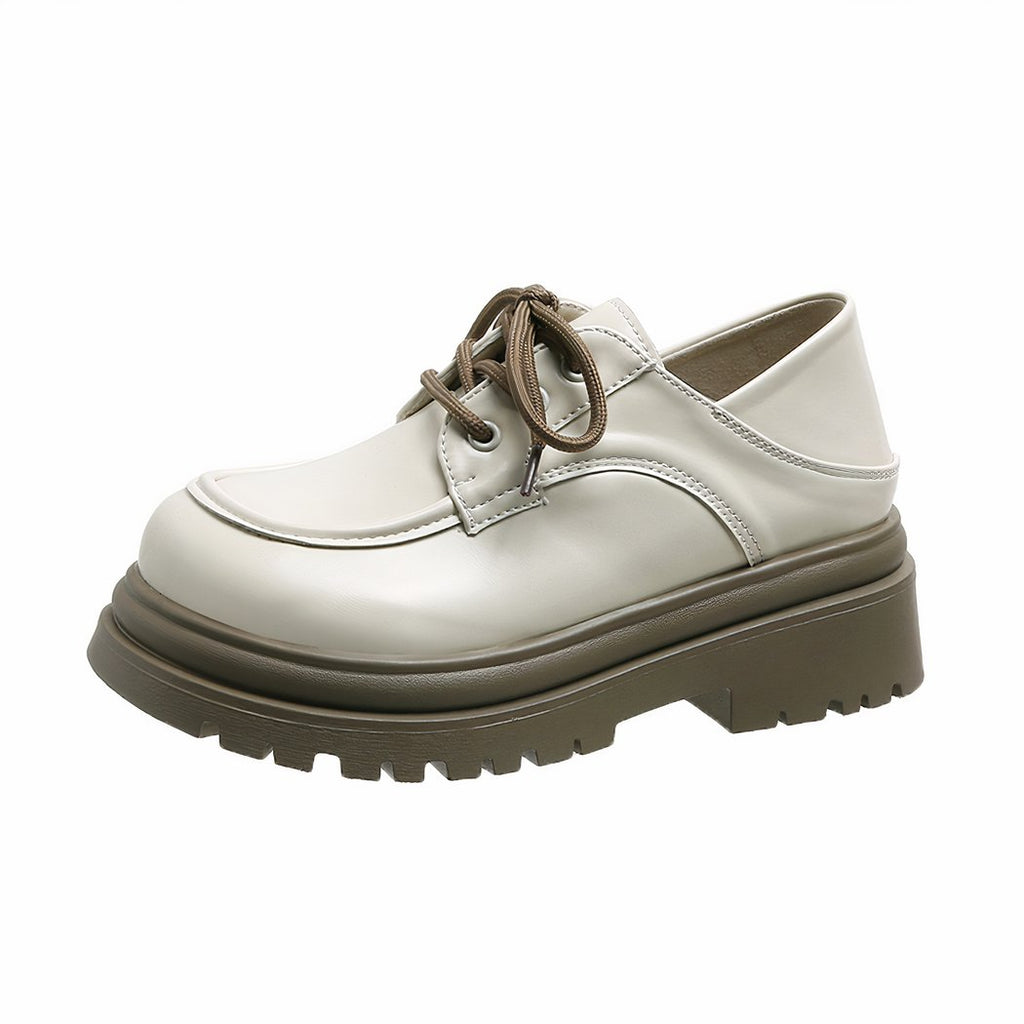 Women's lace-up platform loafers