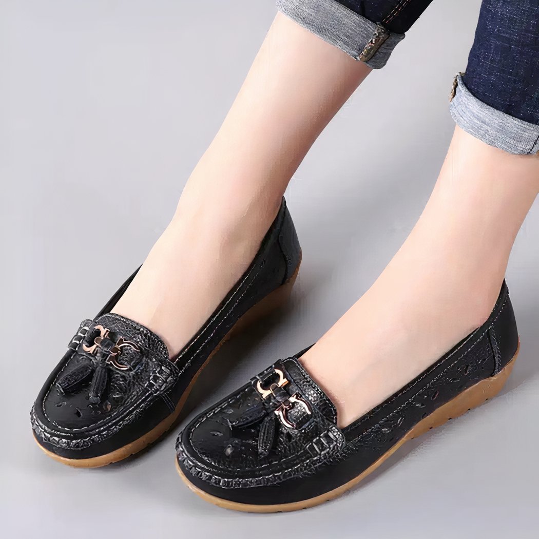 Women's openwork summer loafers