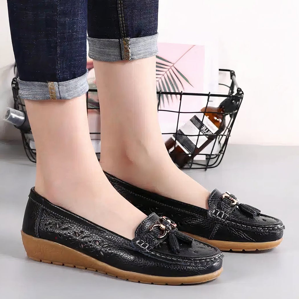 Women's openwork summer loafers