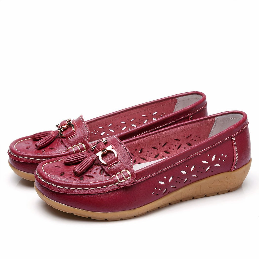 Women's openwork summer loafers