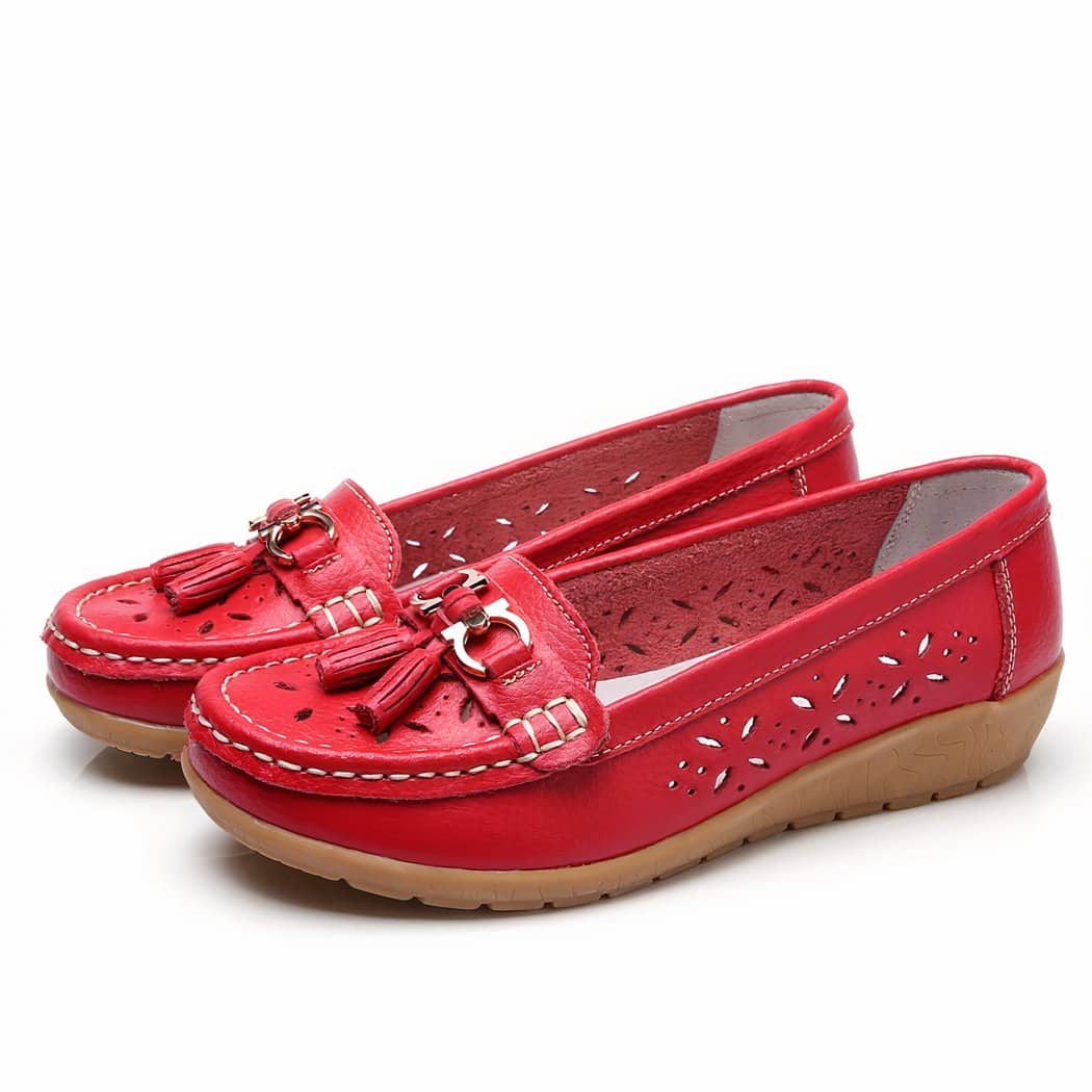 Women's openwork summer loafers
