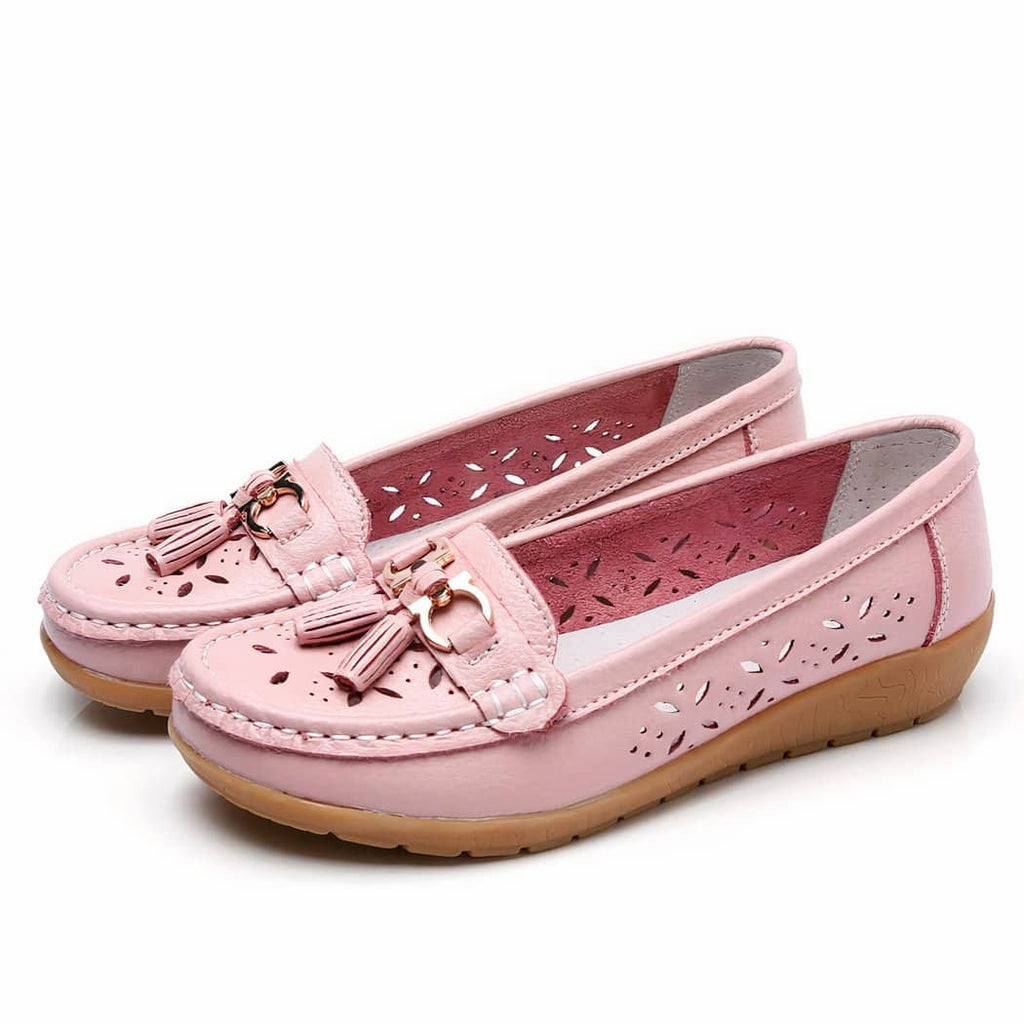 Women's openwork summer loafers