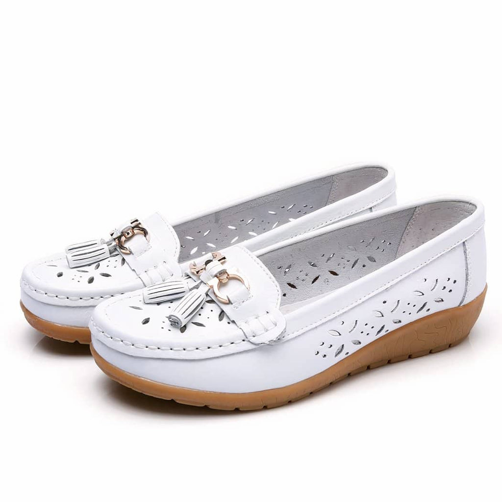 Women's openwork summer loafers