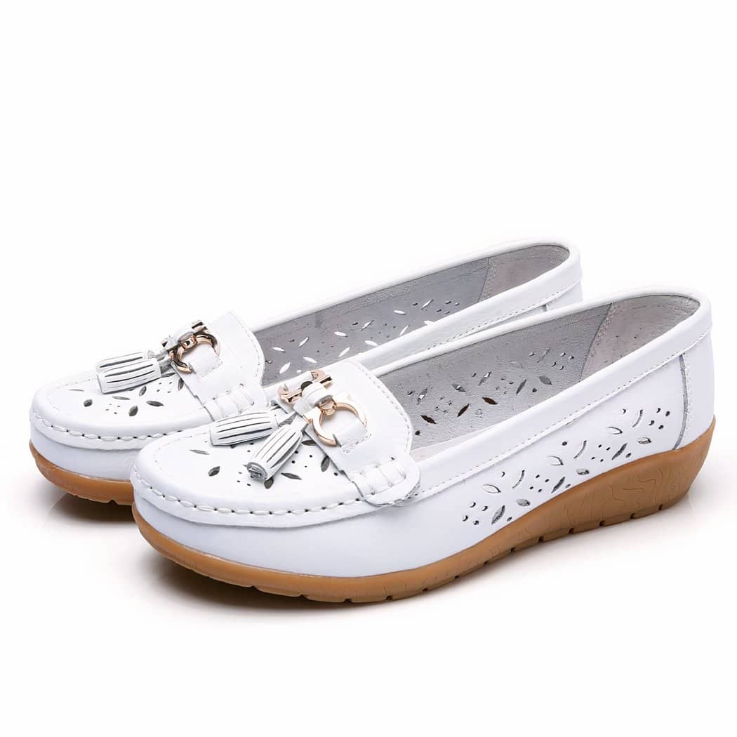 Women's openwork summer loafers