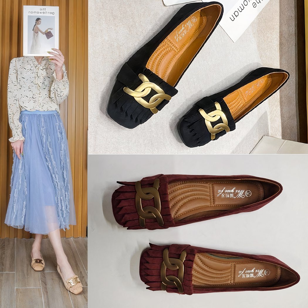 black loafer with tassel