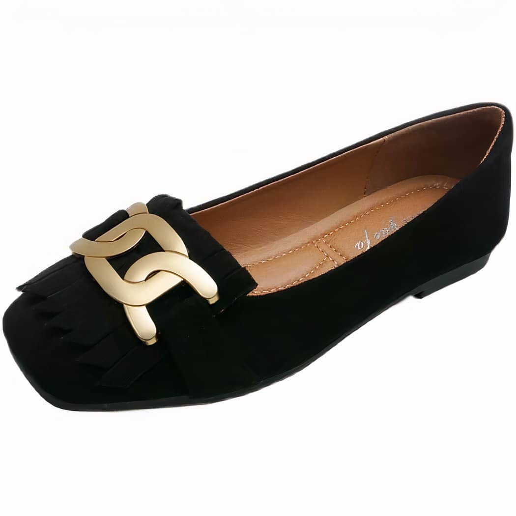 Women's retro fringe loafers
