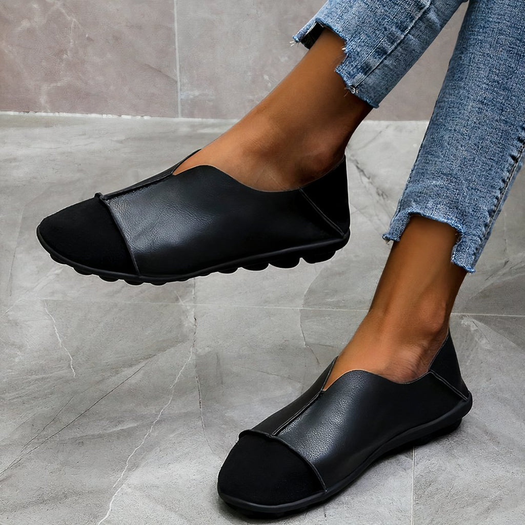 Women's soft round-toe loafers