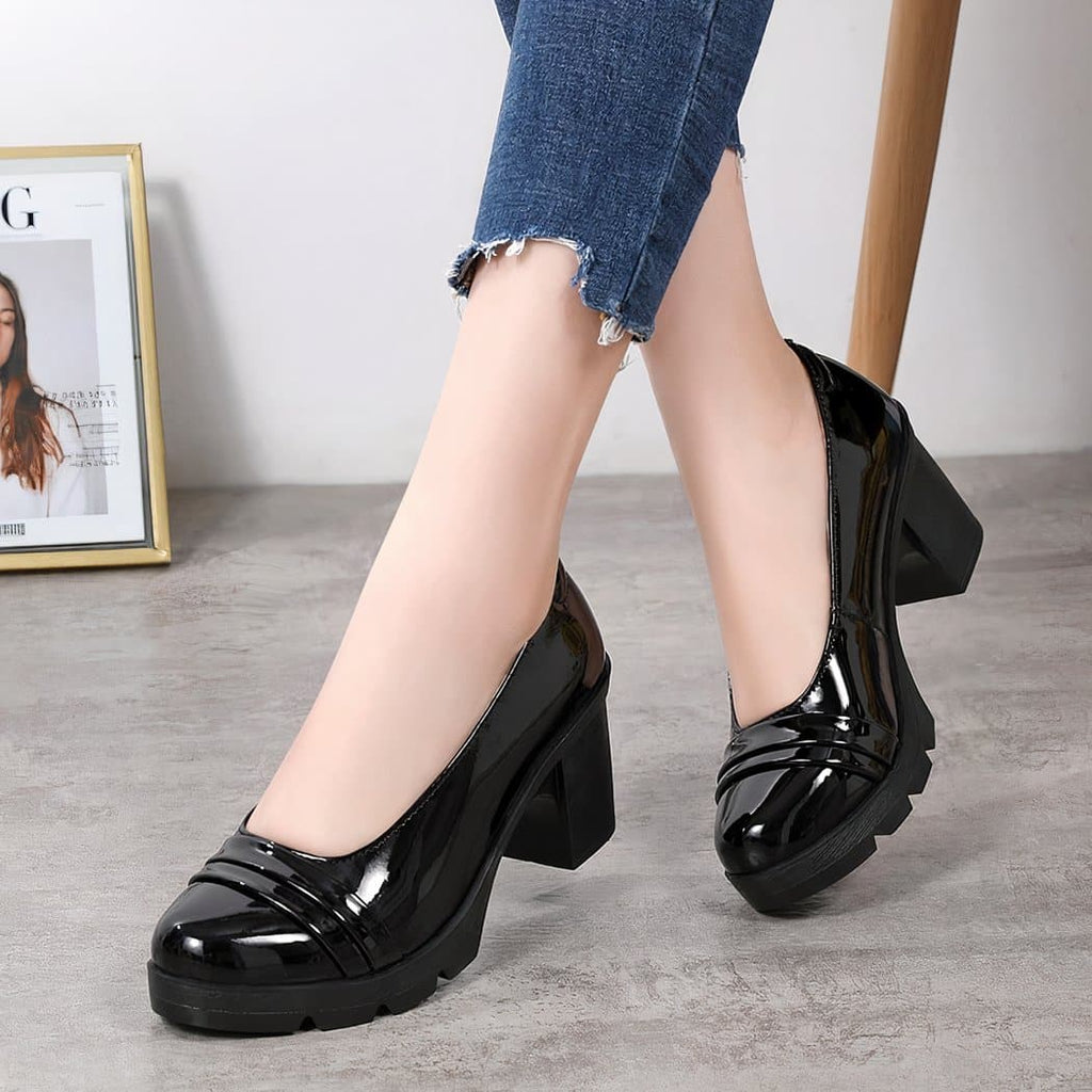 Women's summer loafers with heels