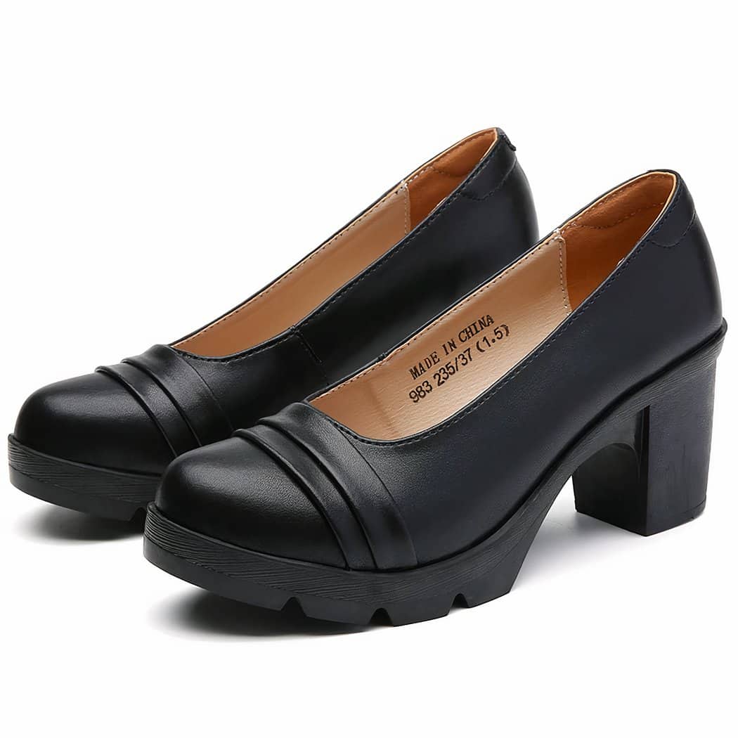 Women's summer loafers with heels