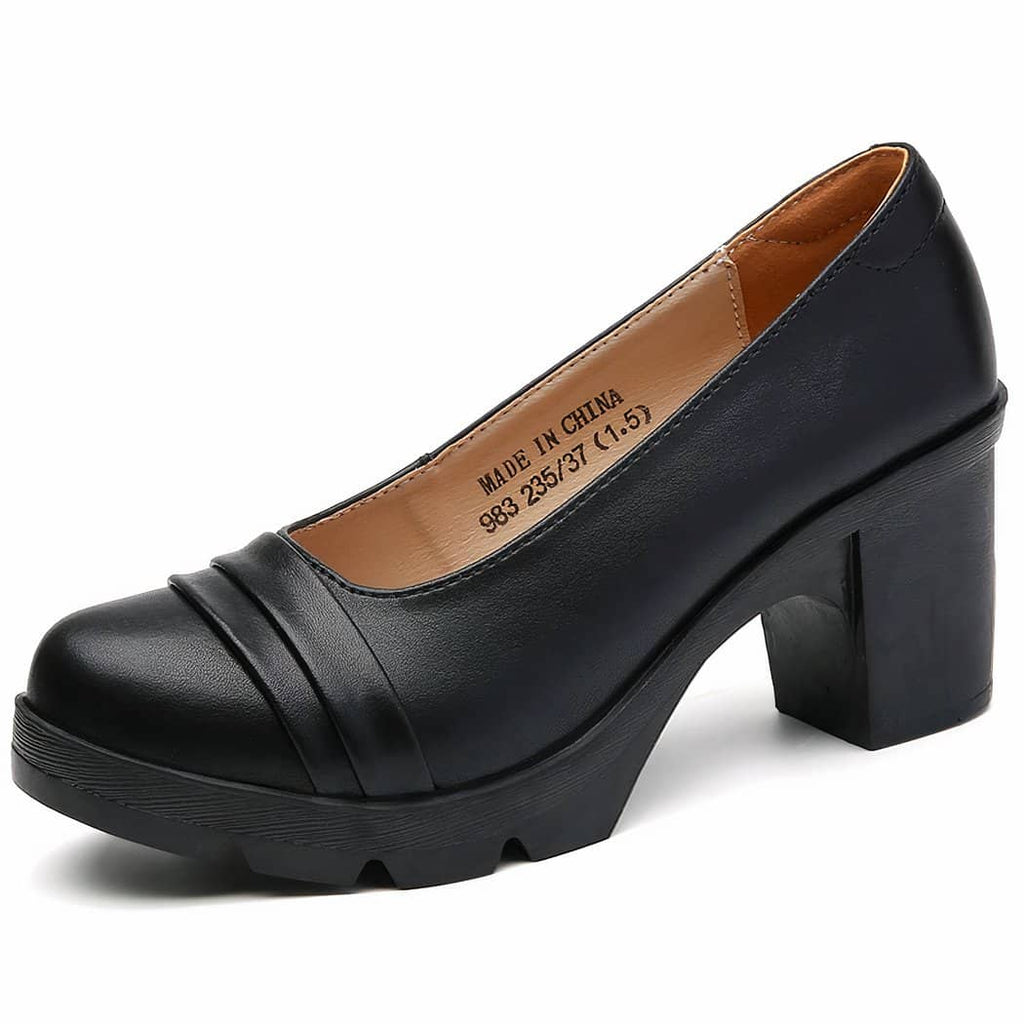 Women's summer loafers with heels