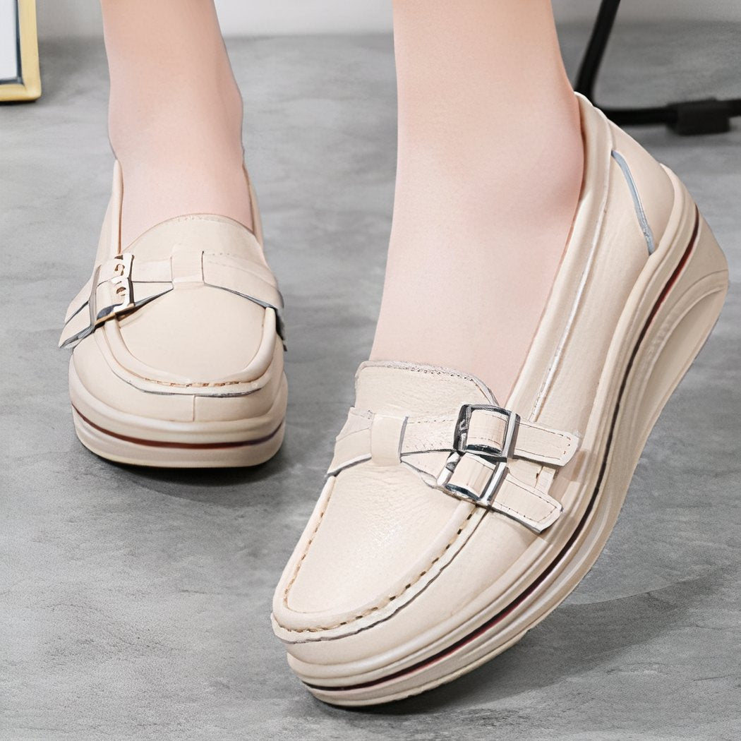 Women's thick-soled casual loafers