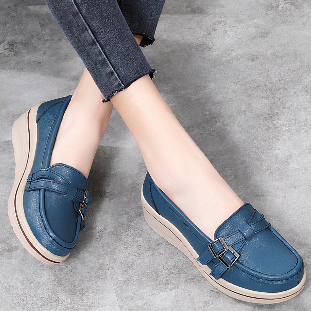 Women's thick-soled casual loafers