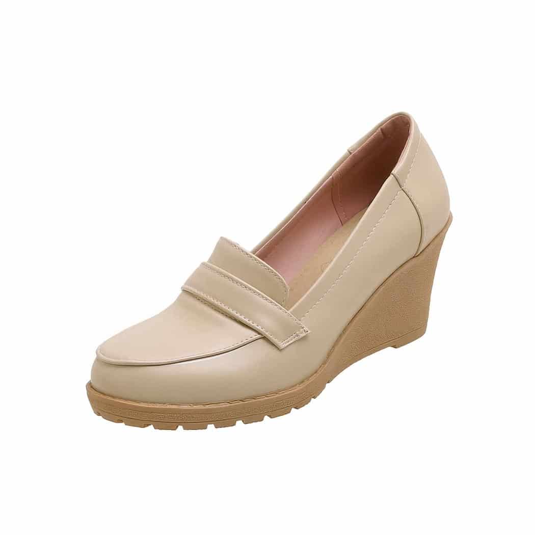Women's wedge-heeled loafers