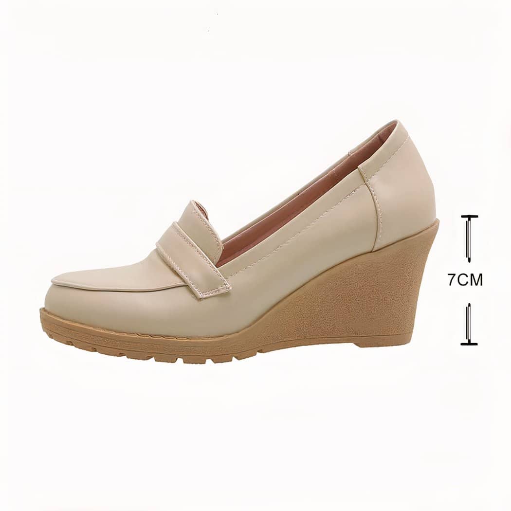Women's wedge-heeled loafers