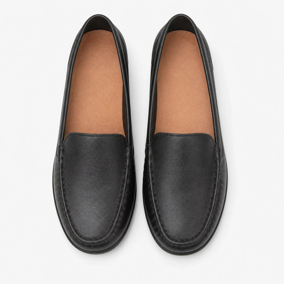 Women's comfort loafers with soft sole in White, front view Image