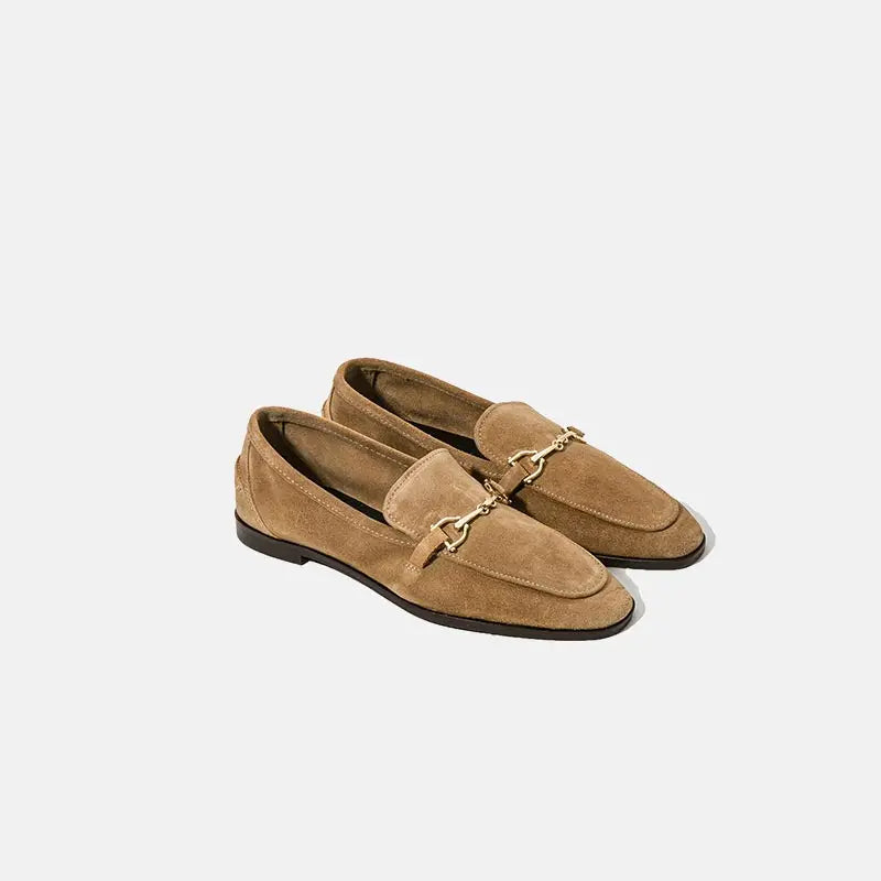 Women's Loafers with Gold Bit, Chic Style - view 1