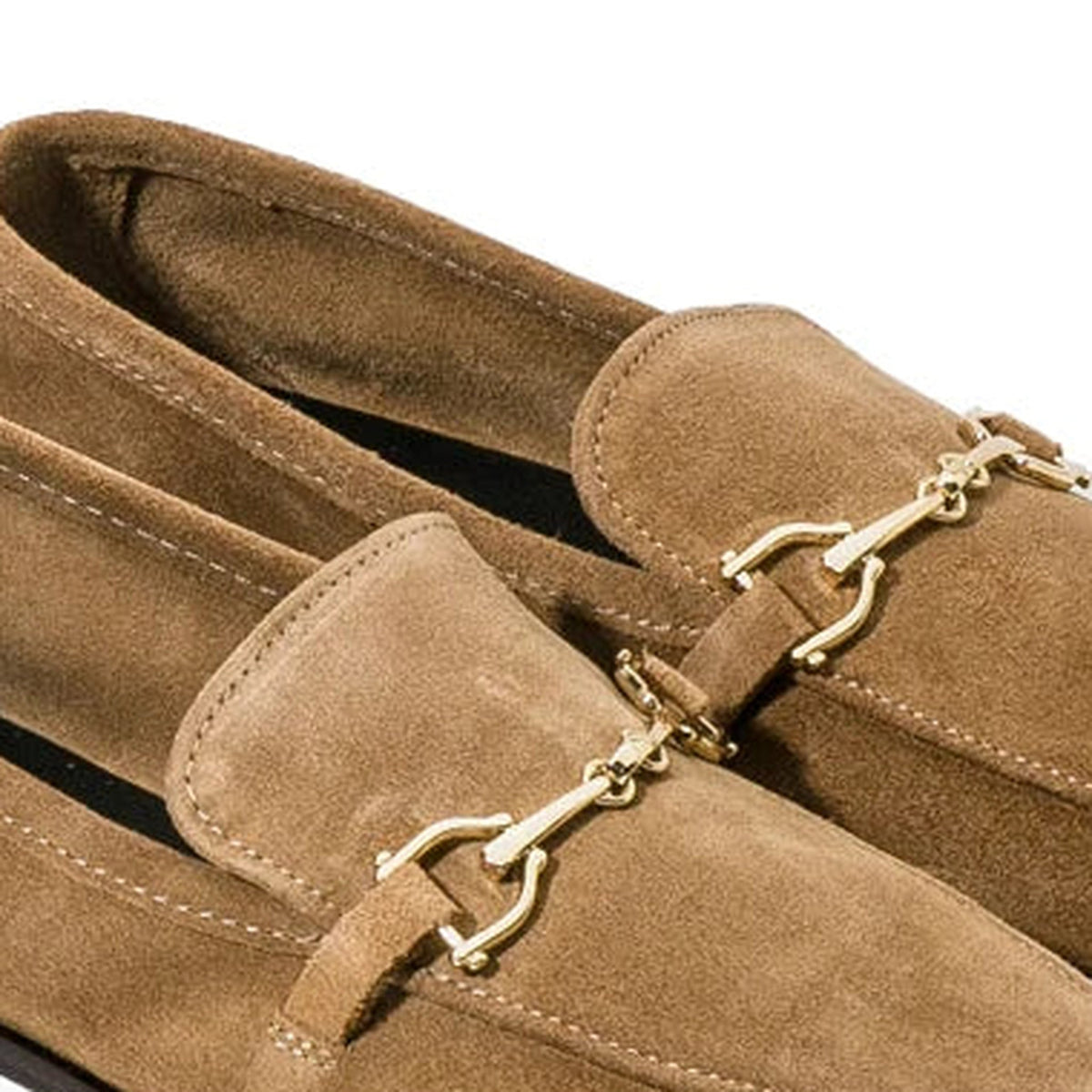 Women's Loafers with Gold Bit, Chic Style - view 3