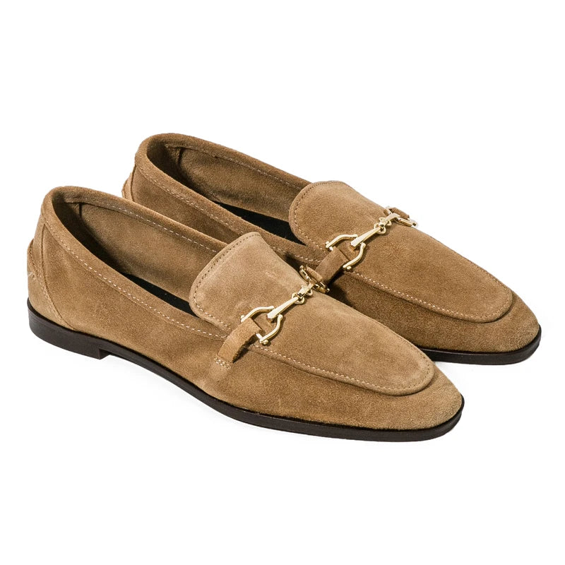 Women's Loafers with Gold Bit, Chic Style - view 5