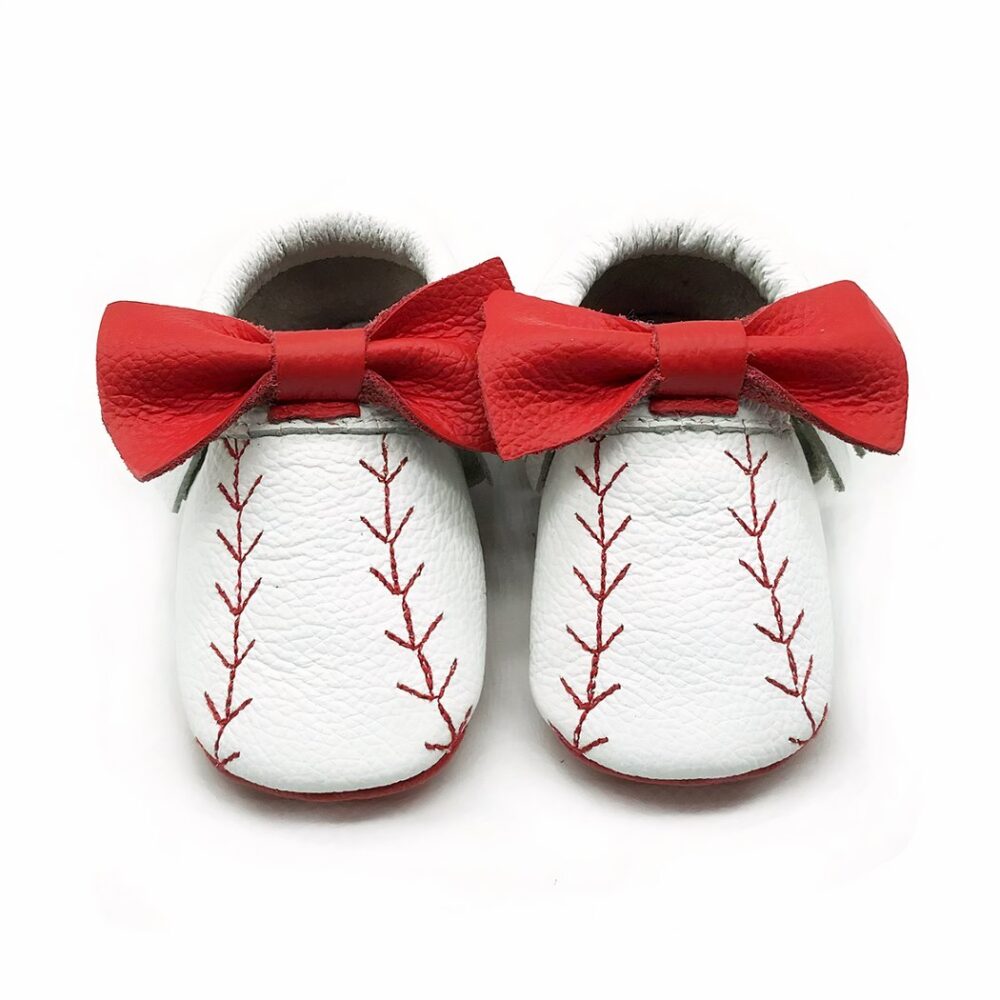 Baby moccasins with baseball design - Image 4